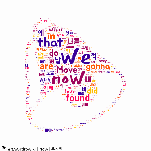 워드 클라우드: Now [은지원]-79